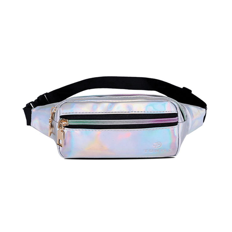 fanny pack silver holo