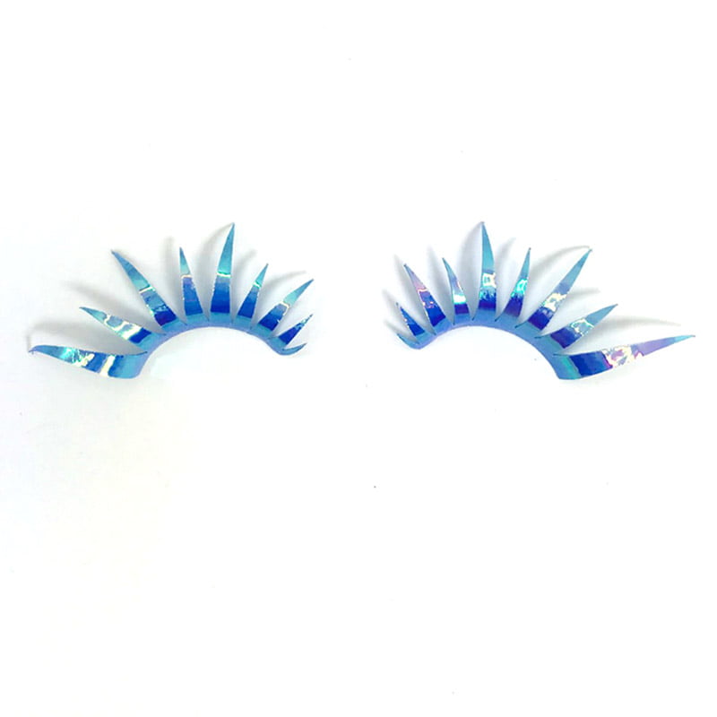 False Eyelashes by Chimera in Holographic Blue