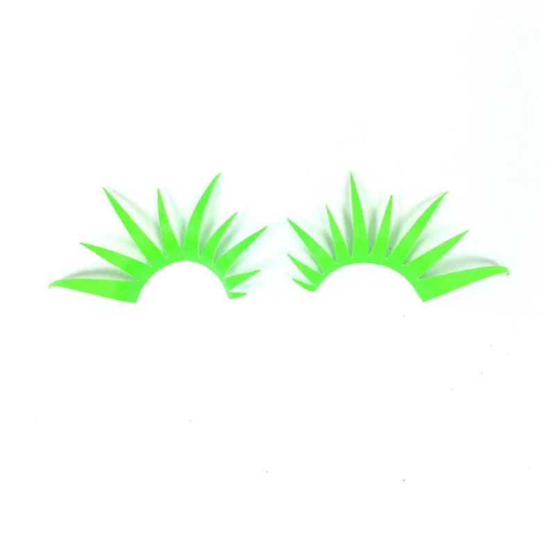 UV False Eyelashes in Neon Green by Chimera
