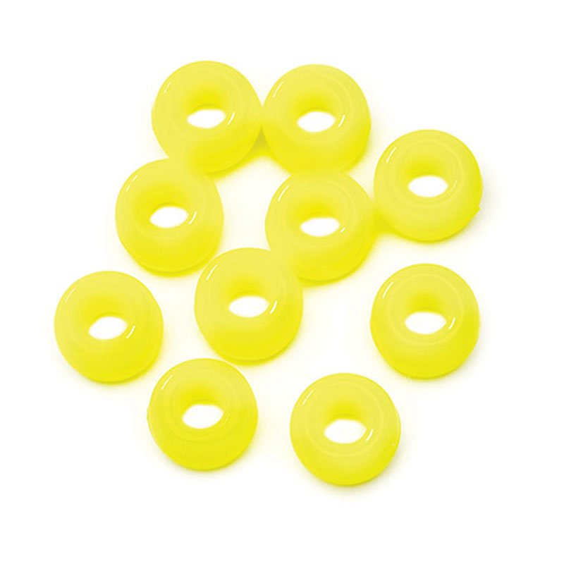 Neon Lemon Pony Barrel Beads