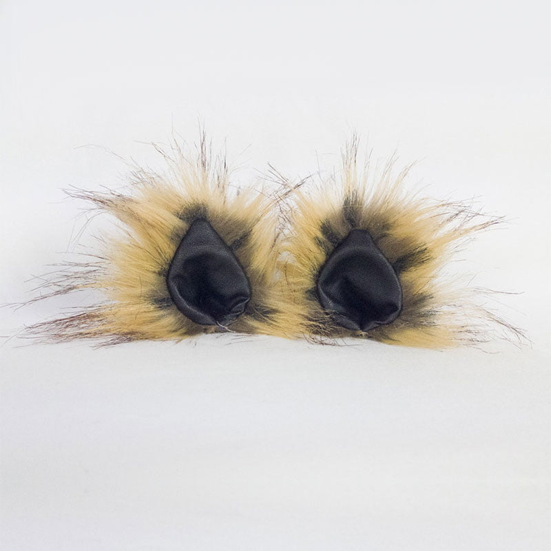 Brown with Black Leather KritterKlips