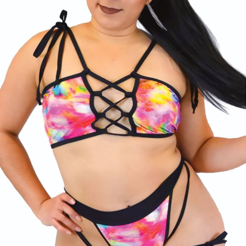 Foxy Lace Up Rave Top