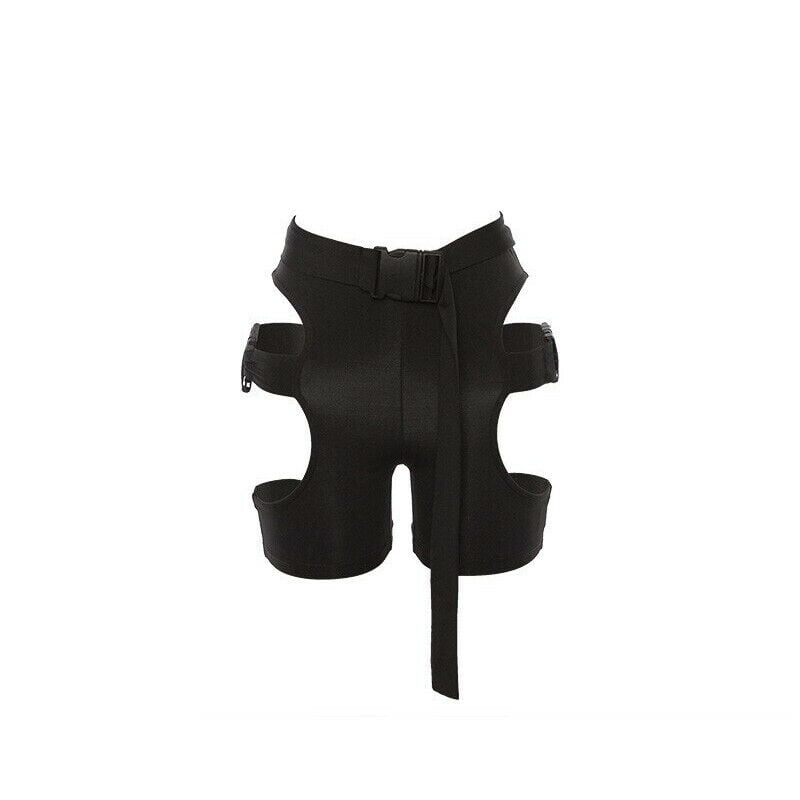 Hollowed Out Women's Biker Short