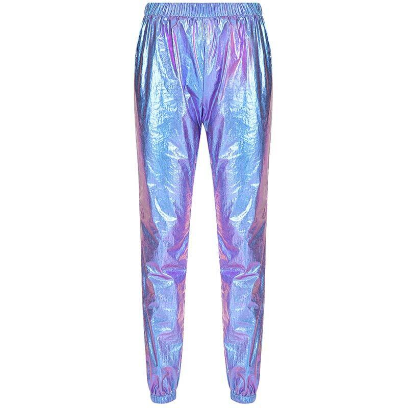 Iridescent Candy Elastic Waist Pant