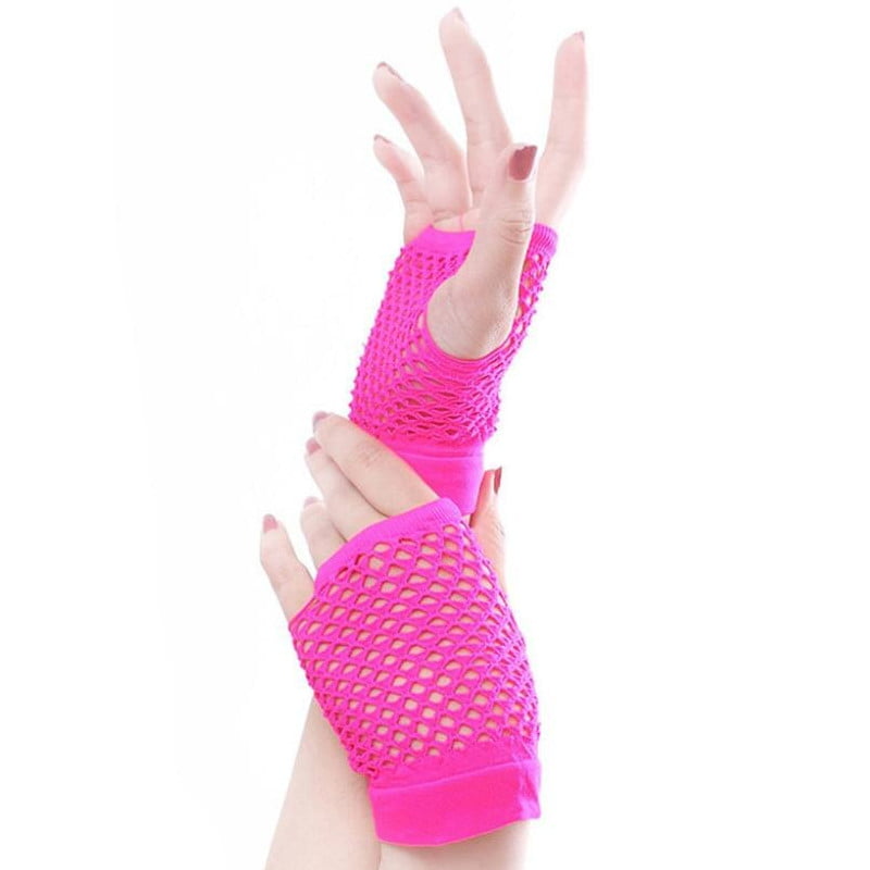 Fingerless Mesh Short Gloves