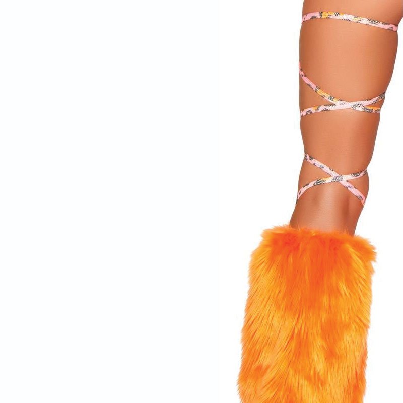 Pink Leopard Leg Wraps